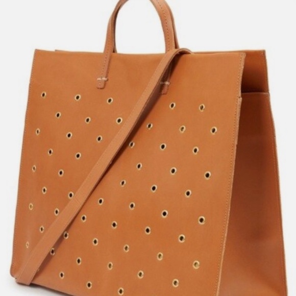 Clare V  Simple Tote - Leather with Grommets - Picture 1 of 4